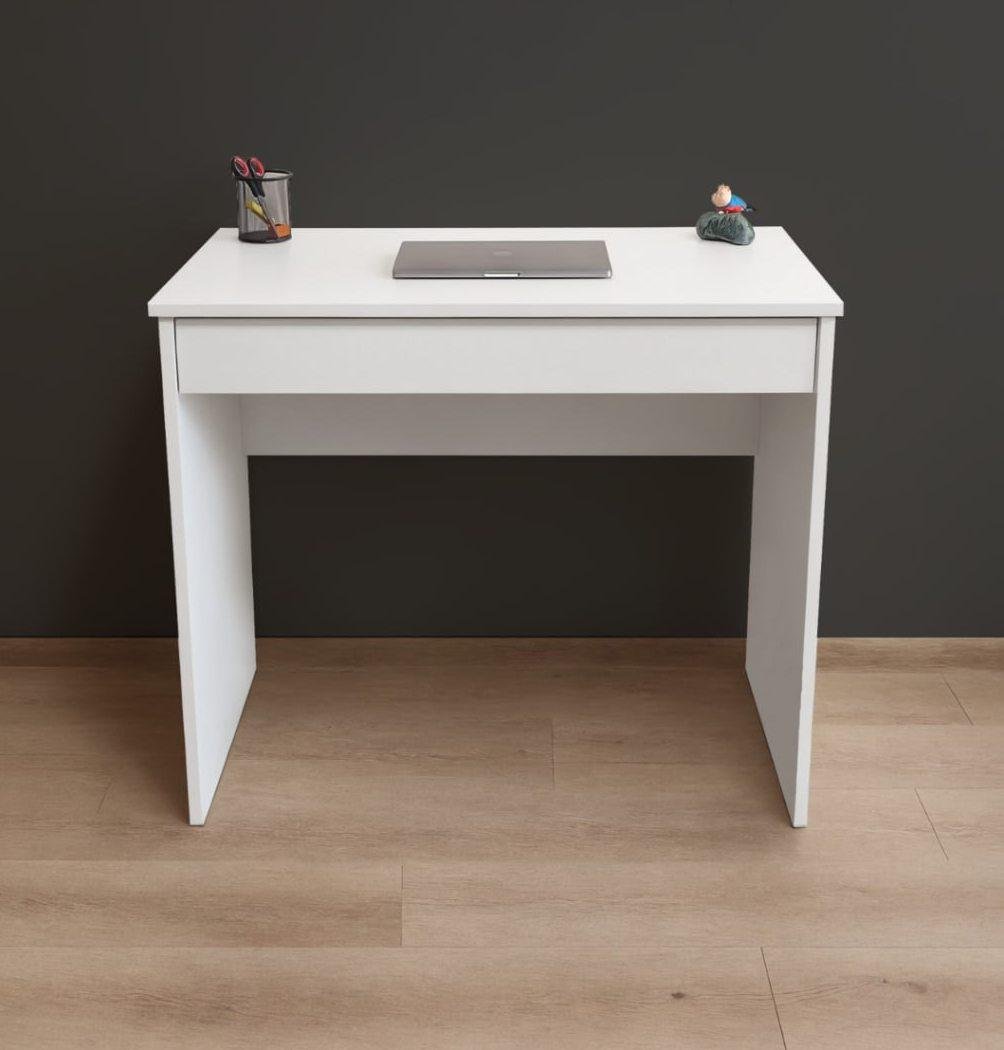 White desk with drawer 90x52 cm — used — Batumi, Georgia