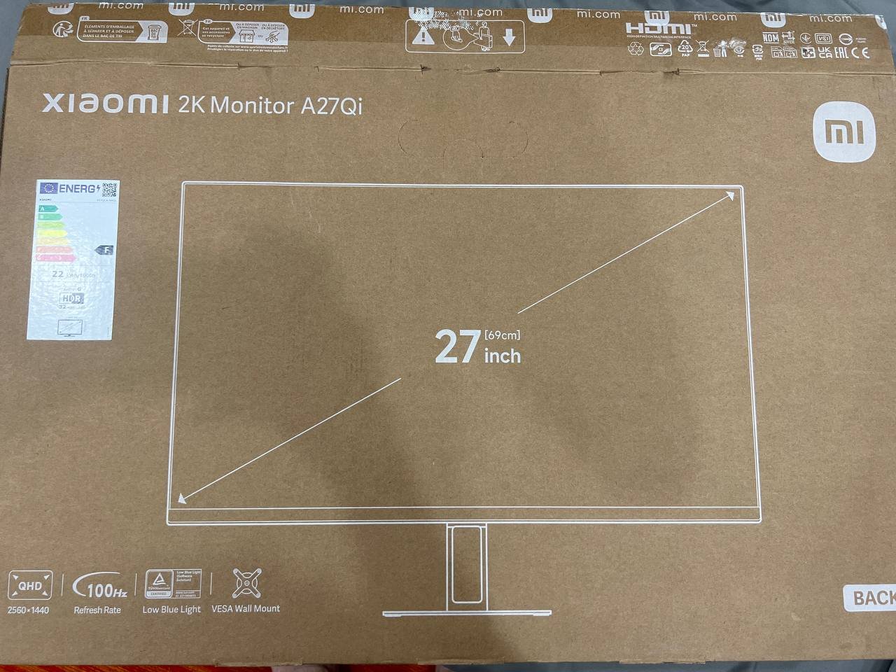 Xiaomi 2K Monitor A27Qi 27" 100Hz monitor — Da Nang, Vietnam