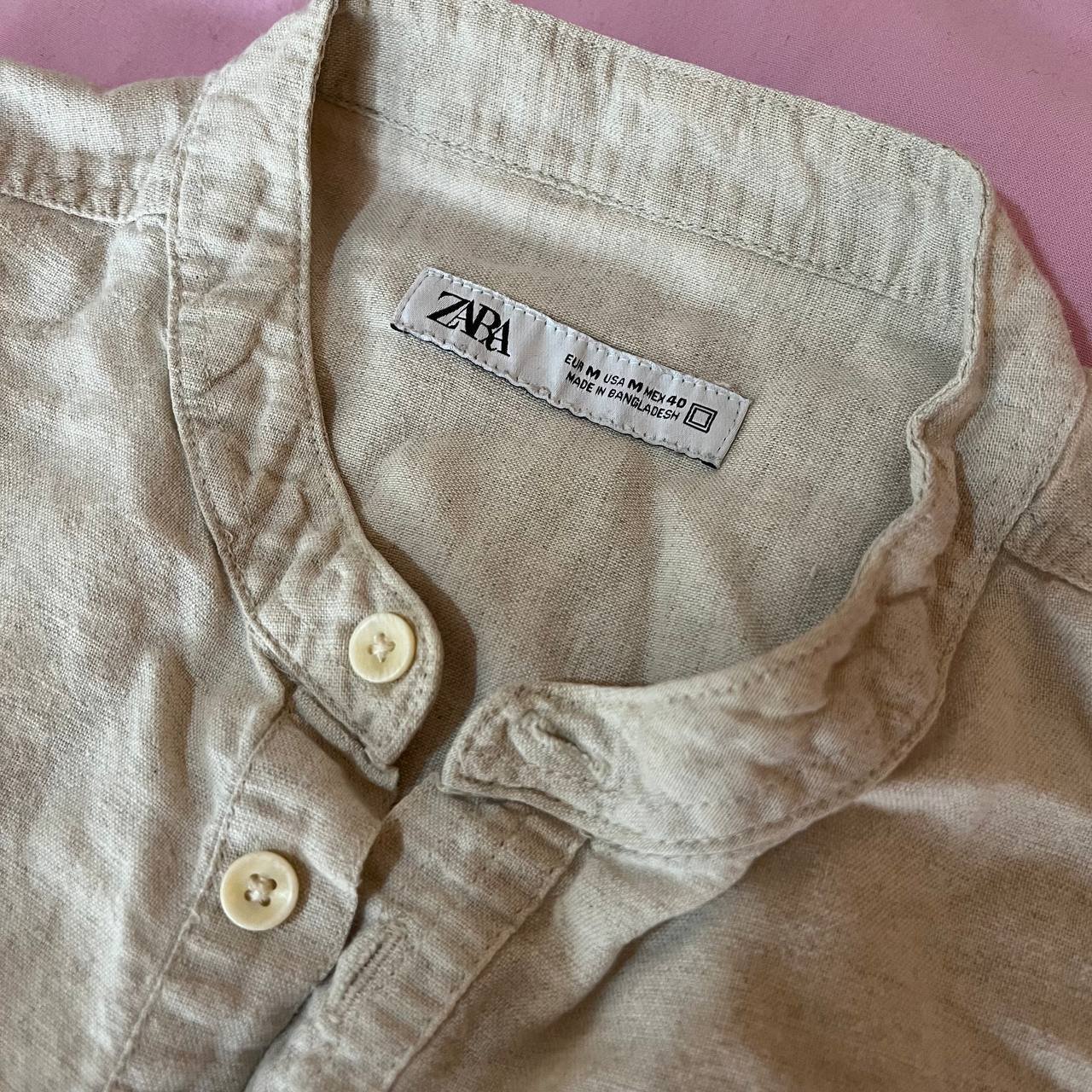 Рубашка ZARA, размер M, бежевый — б/у — Белград, Сербия