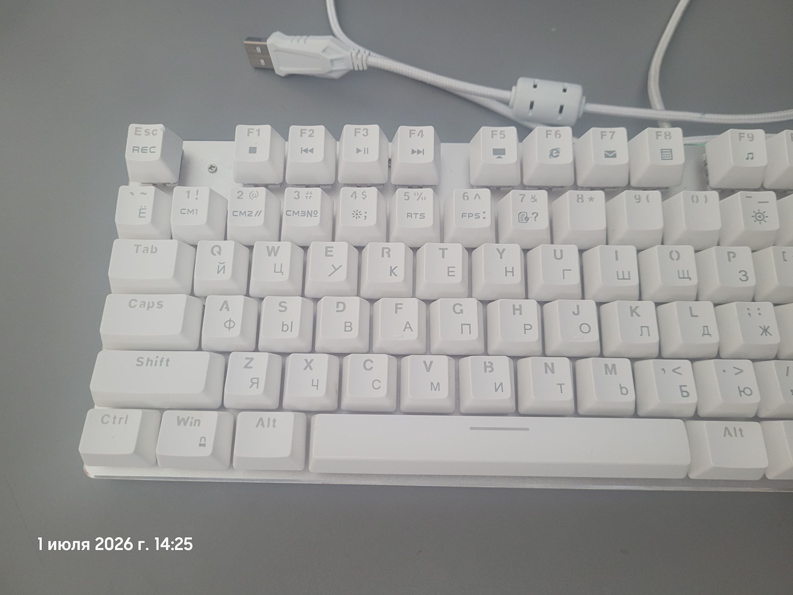 Zero X76 mechanical gaming keyboard, red switches — used — Moscow, Russia